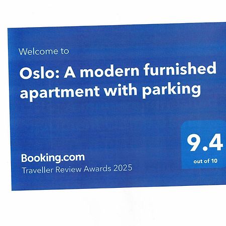 Oslo: A Modern Furnished Apartment With Parking Sofia Eksteriør billede