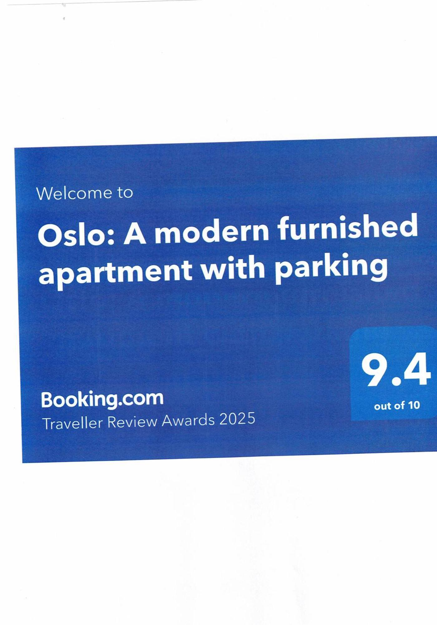 Oslo: A Modern Furnished Apartment With Parking Sofia Eksteriør billede